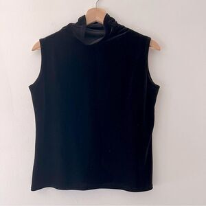 Vintage Jessica McClintock Velvet Cowl Neck Top XS Fairy Grunge Whimsigoth